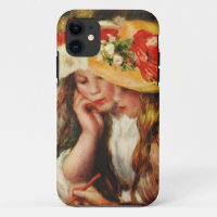 Renoir deux filles lisant dans le coque iphone de