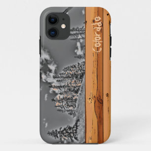 11 Rustique Colorado arbre noir blanc iphone 5 coque