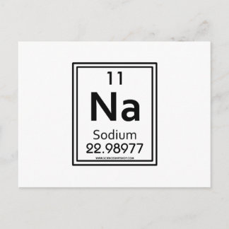 11 Sodium Postcard