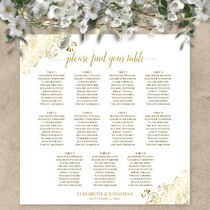 11 Tableau Mariage Plafond Or Blanc