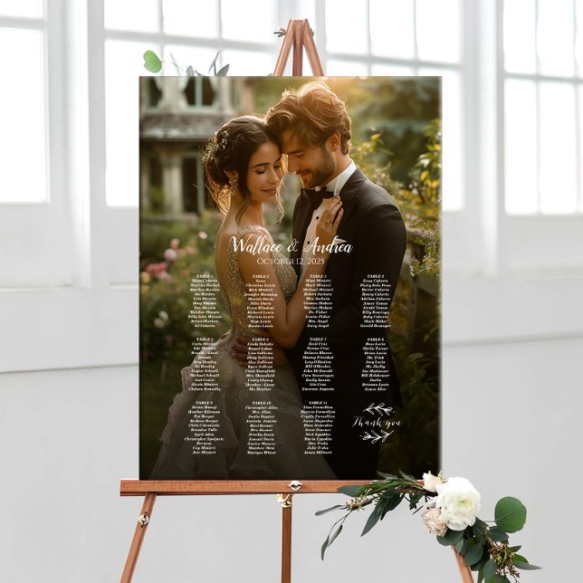 11 tables élégant tableau de sièges mariage photo (Créateur téléchargé)