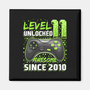11 Unlocked Awesome 2010 Video Game 11th Birthday  Magnet