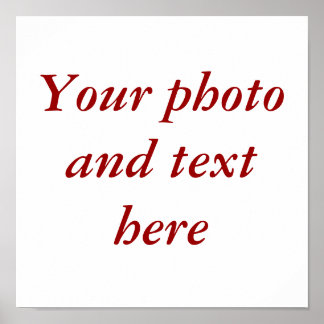 11"x11" personalized canvas poster