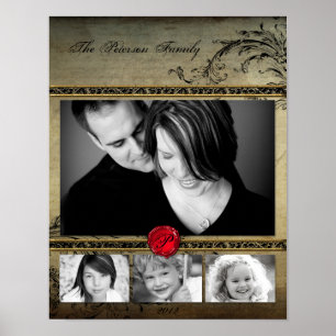 11"x14" 4 Slot Family Collage Montage Rejoice Poster