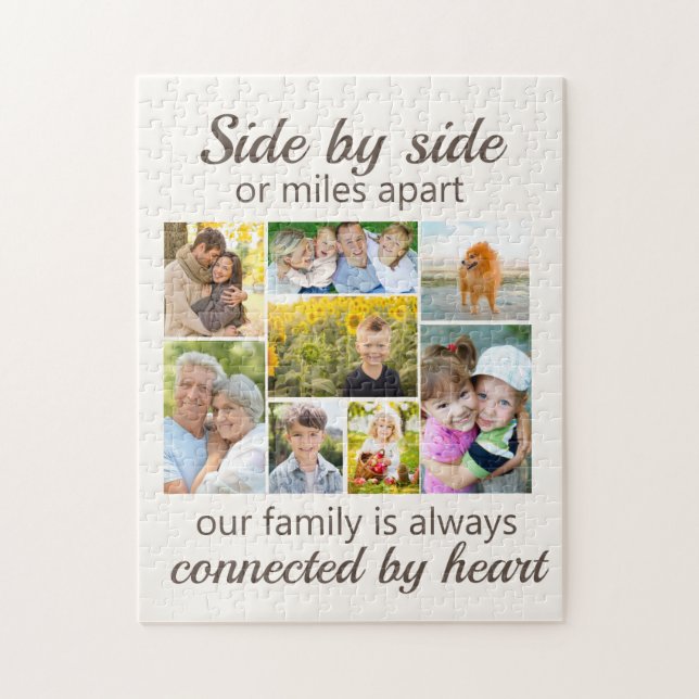 11"x14", 8 Family Photo Collage Keepsake Jigsaw Puzzle (Vertical)