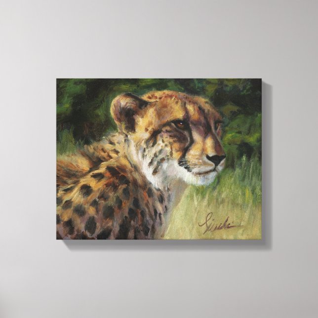 11" x 14" Cheetah Canvas Print (Front)