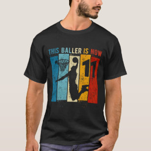 11 Year Old Basketball 11th Birthday Boy  T-Shirt