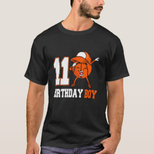 11 Year Old  Dabbing Basketball 11th Birthday Boy  T-Shirt