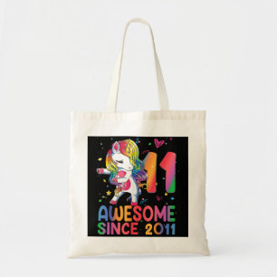11 Year Old Gifts Girls Teens Dabbing Unicorn 11th Tote Bag