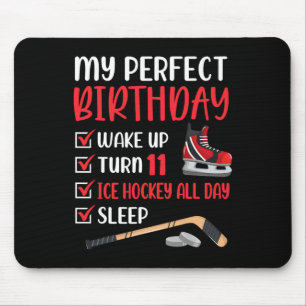 11 Year Old Ice Hockey Birthday Party 11th Boy Bda Mouse Pad