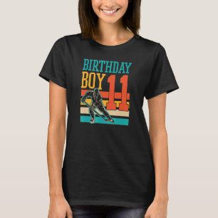 11 Year Old Ice Hockey Themed 11th Birthday Party T-Shirt