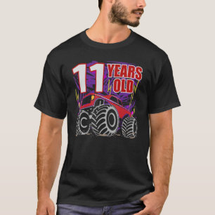 11 Years Birthday Monster Truck For Boys And Girls T-Shirt