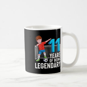 11 Years Of Being Legendary Soccer Boy 11th Birthd Coffee Mug
