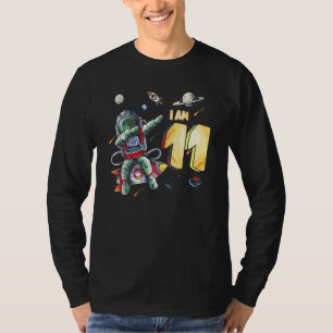 11 Years Old Birthday Boy Astronaut Space 11th Bir T-Shirt