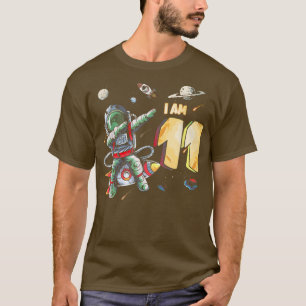 11 Years Old Birthday Boy Astronaut Space 11th Bir T-Shirt