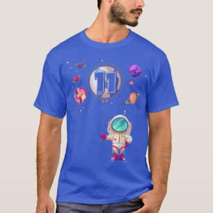 11 Years Old Birthday Boy Gifts Astronaut 11th Bir T-Shirt