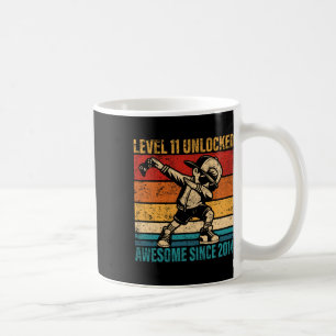 11 Years Old Birthday Gamer Dabbing Boy 11th Level Coffee Mug