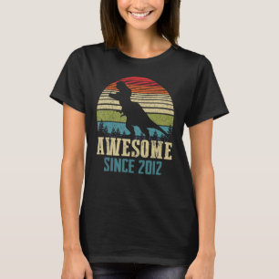 11 Years Old Boy Dinosaur rex Awesome Since 2012 B T-Shirt