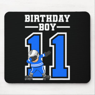 11 Years Old Boy Ice Hockey Player 11th Birthday Y Mouse Pad