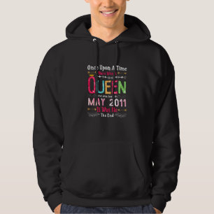 11 Years Old Girls 11th Birthday Queen May 2011 Hoodie