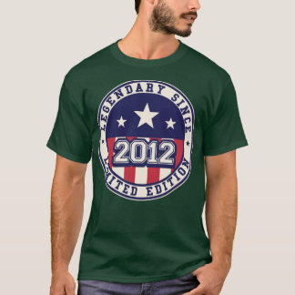 11 Years Old Legendary Since 2012 11th Birthday T-Shirt