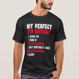 11 Years Old My Perfect 11th Birthday Baseball 11t T-Shirt
