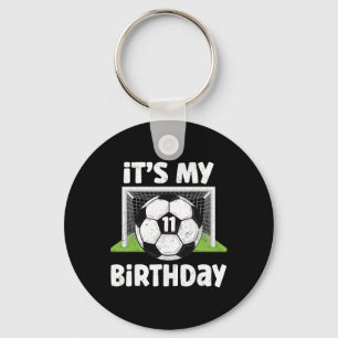 11 Years Old Soccer 11th Birthday Player Kids B-da Keychain