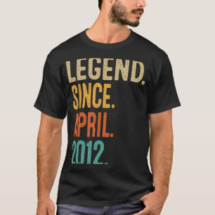 11 Years Old Vintage April 2012 11th Birthday T-Shirt