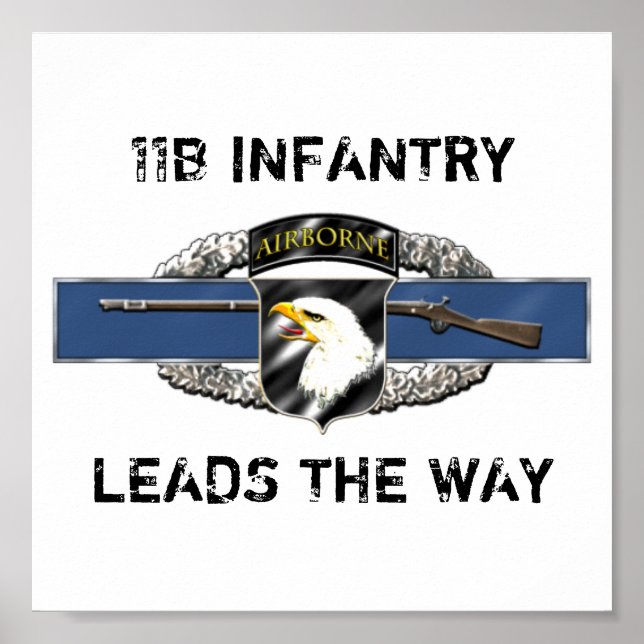 11B 101st Airborne Division Poster (Front)