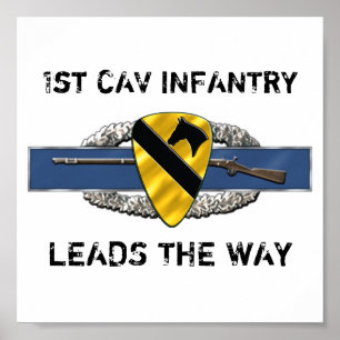 11B 1st Cavalry Division Poster