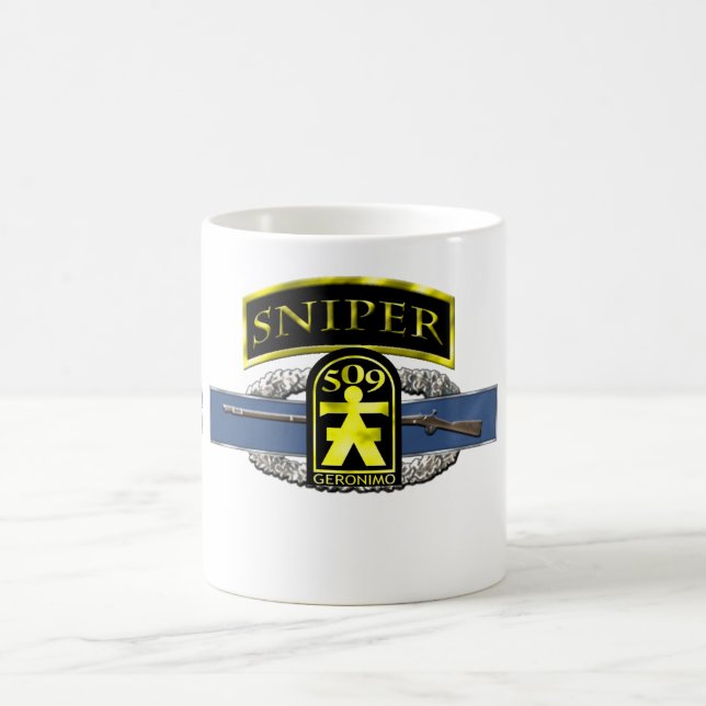 11B Sniper Tab 509th Geronimo Coffee Mug (Center)