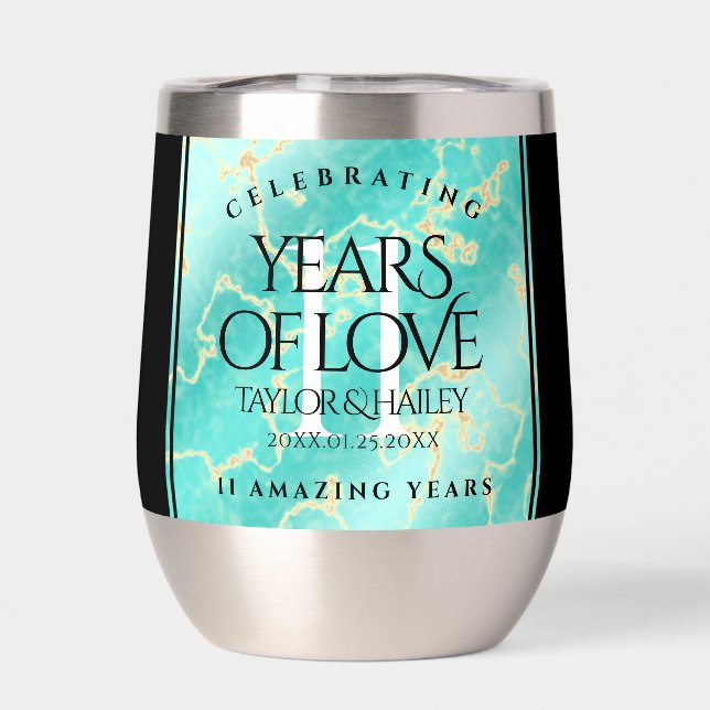 11ème anniversaire de Mariage turquoise (Arrière)