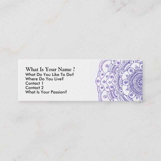 11Mandala 6, Profile Card (Front)