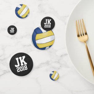 11of12 Personalized Volleyball Dots Confetti