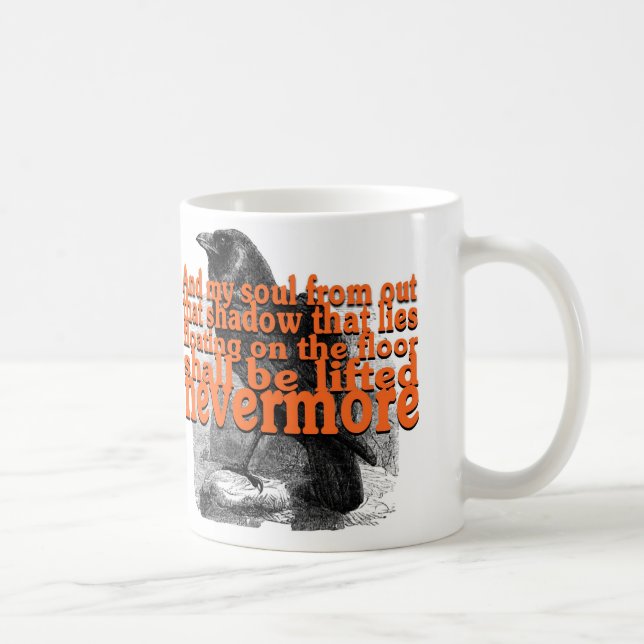 11oz LiftedNevermoreRaven-Classique. Tasse (Droite)