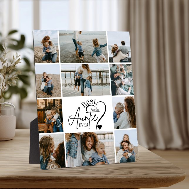 11Personalized Best Aunt Photo Collage Plaque (Creator Uploaded)