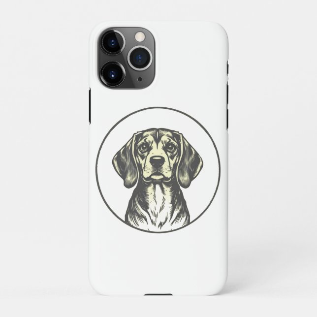 11Pro "Cute Dog Design iPhone 11 Pro Max Coque (Dos)