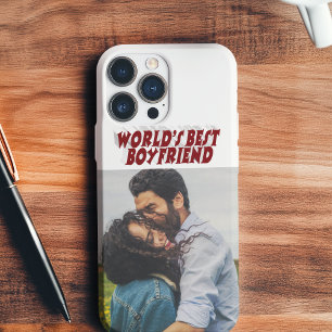 11Pro Max Boyfriend Photo avec coque iphone texte bordeaux
