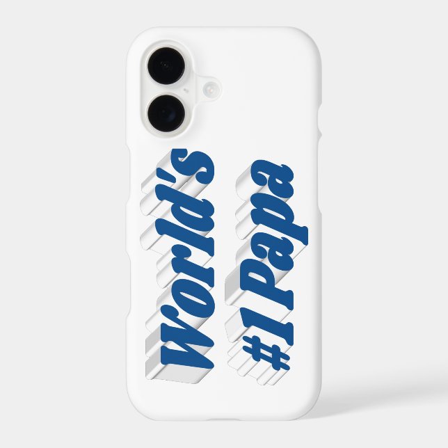 11Pro Max Coque iphone de texte bleu mer Papa (Verso)