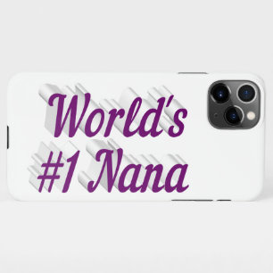 11Pro Max Coque iphone de texte mauve Nana