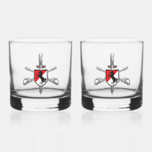 11th ACR Armoured Cavalry Regiment Whiskey Glass