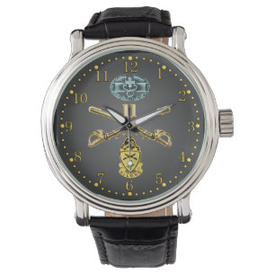 11th ACR Crossed Rifles, CMB and Unit Crest Watch