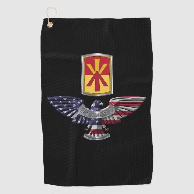11th Air Defence Brigade Customized Eagle Golf Towel (Front)