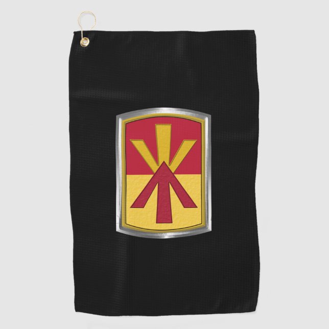 11th Air Defence Brigade Customized Patch Golf Towel (Front)