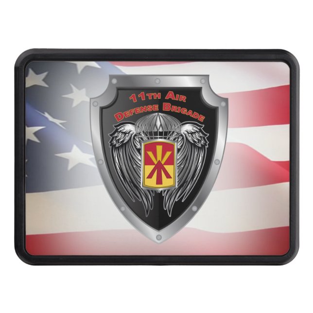 11th Air Defence Brigade Customized Shield  Trailer Hitch Cover (Front)
