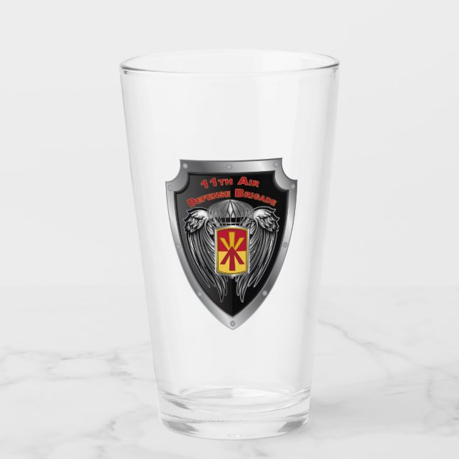 11th Air Defence Brigade “Train To Fight” Shield Glass (Front)