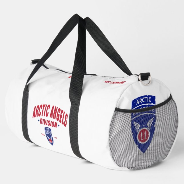 11th Airborne "Arctic Angels" Division  Duffle Bag (Right Corner)