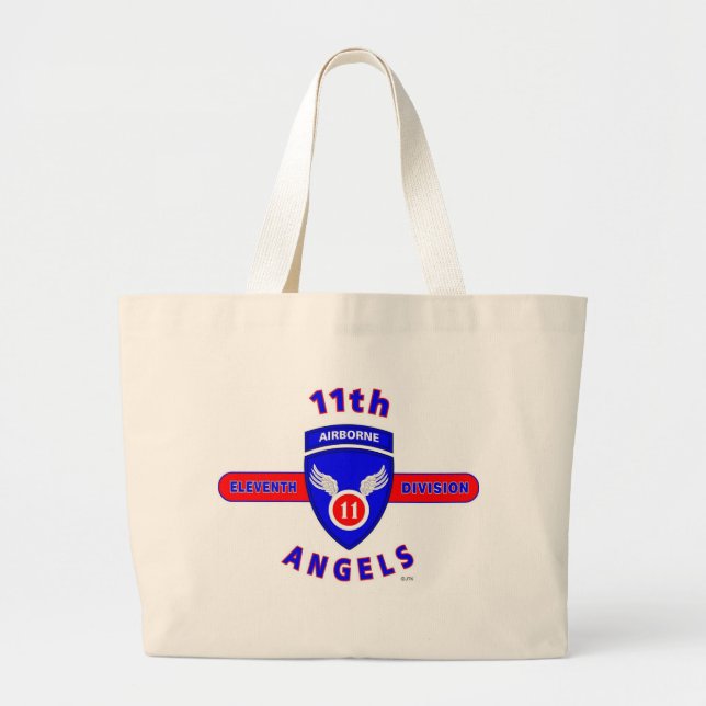 11TH AIRBORNE DIVISION "ANGELS" LARGE TOTE BAG (Front)