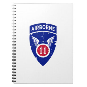 11th Airborne Division "Arctic Angels" Distressed Notebook