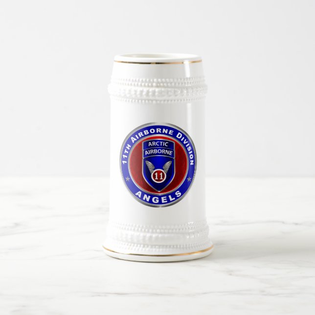 11th Airborne Division   Beer Stein (Center)